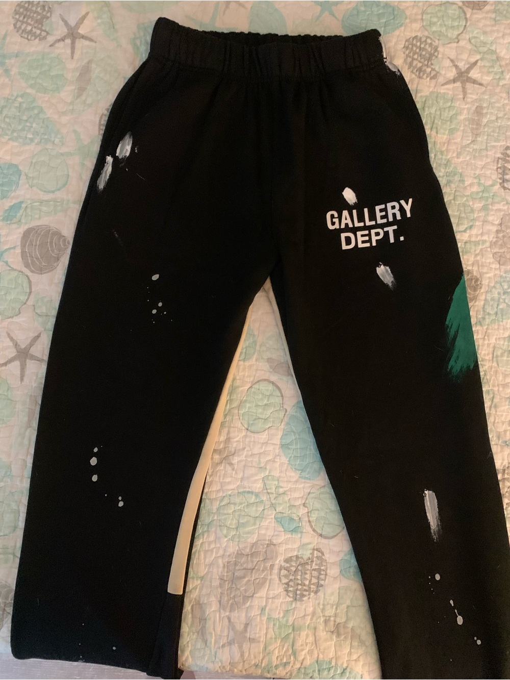 Gallery Dept mBlack Paint-Splash Jogger Pants